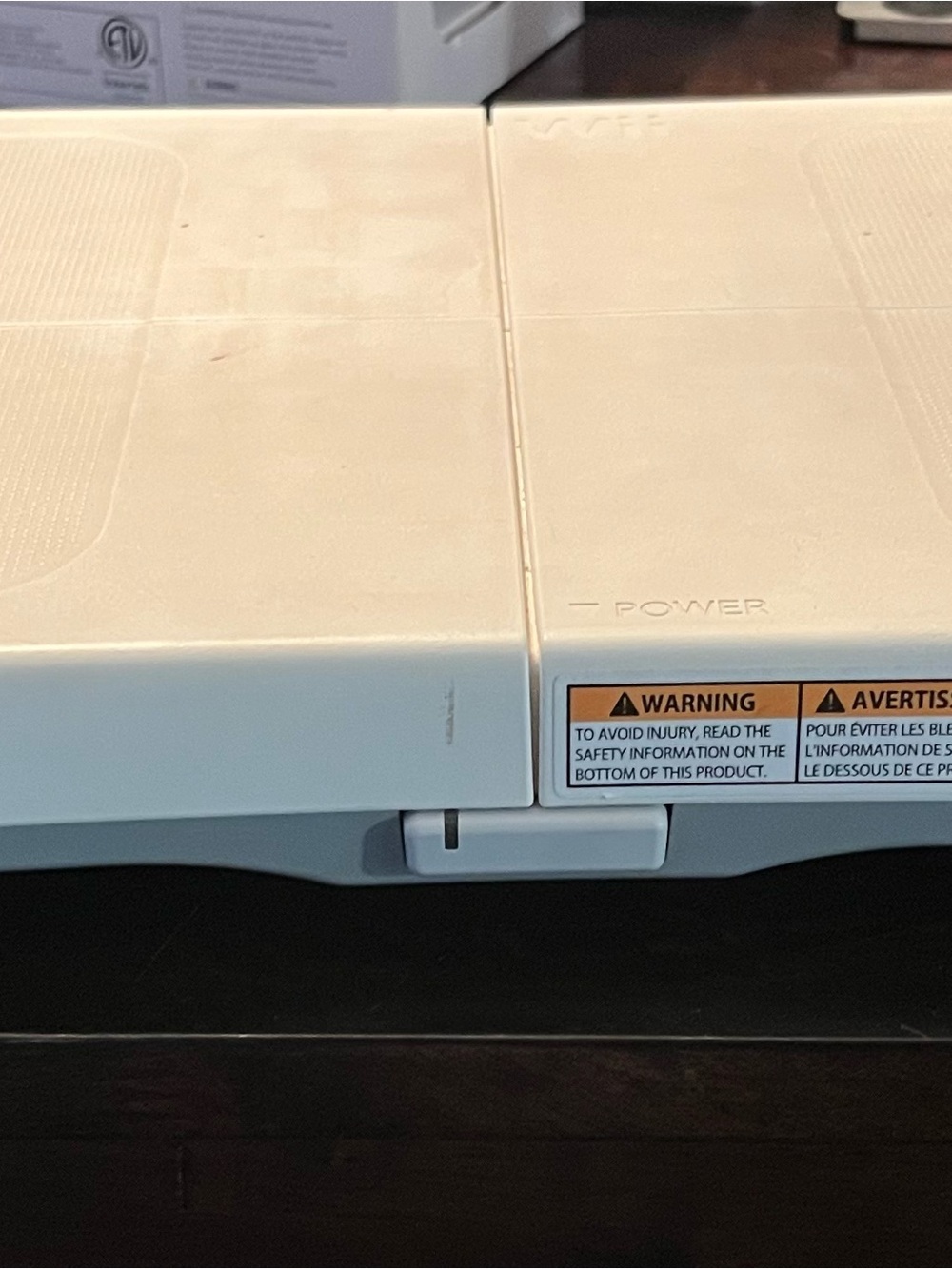 Nintendo Wii Fit Balance Board RVL-021 White Wireless Controller with Riser Feet - Picture 2 of 6